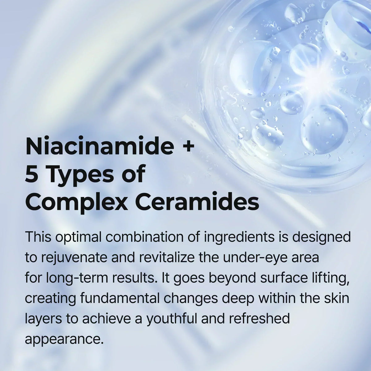 Niacinamide and five types of complex ceramides