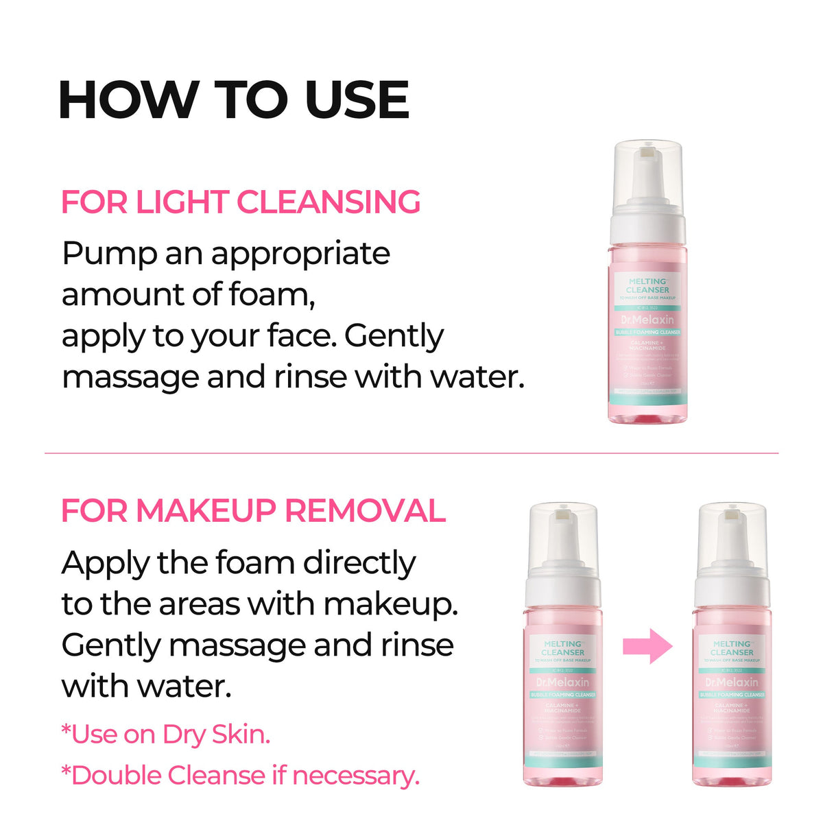 How to use the Melting Cleanser